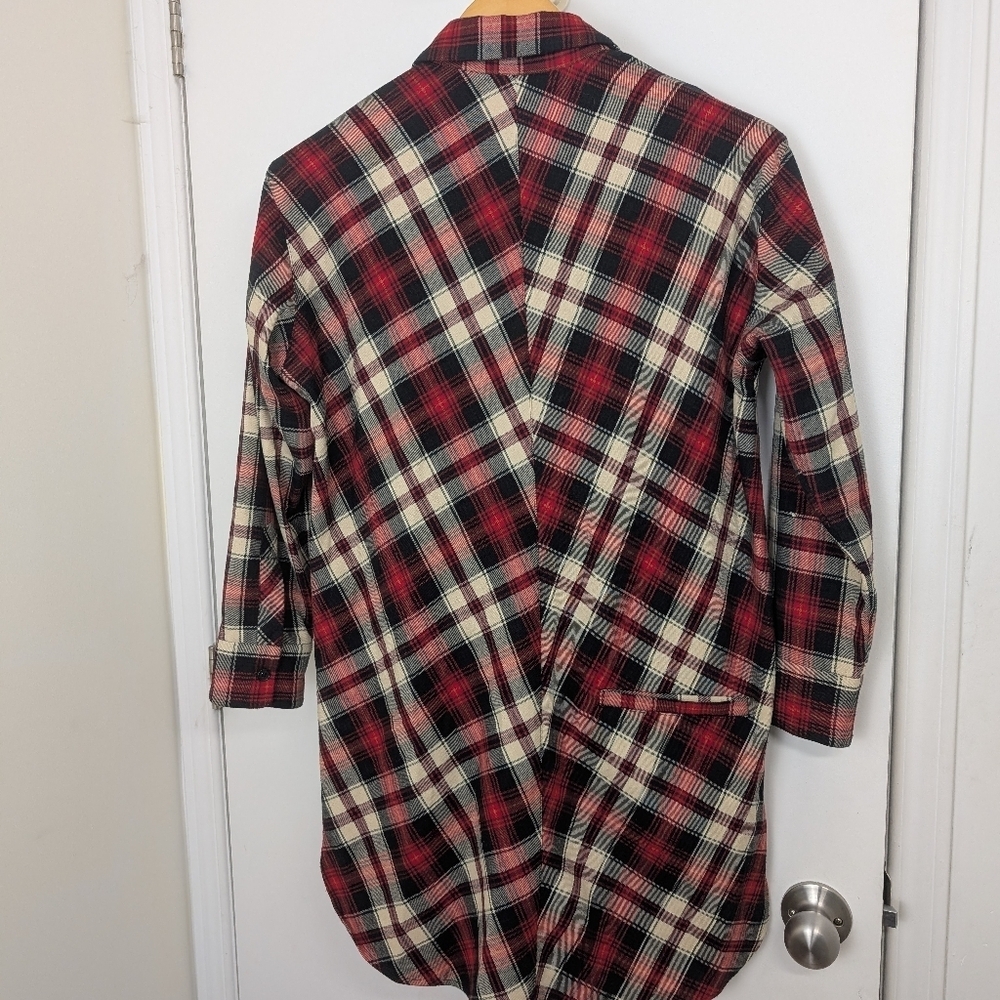 MAJE PLAID SHIRT DRESS SIZE 1 - Picture 7 of 9